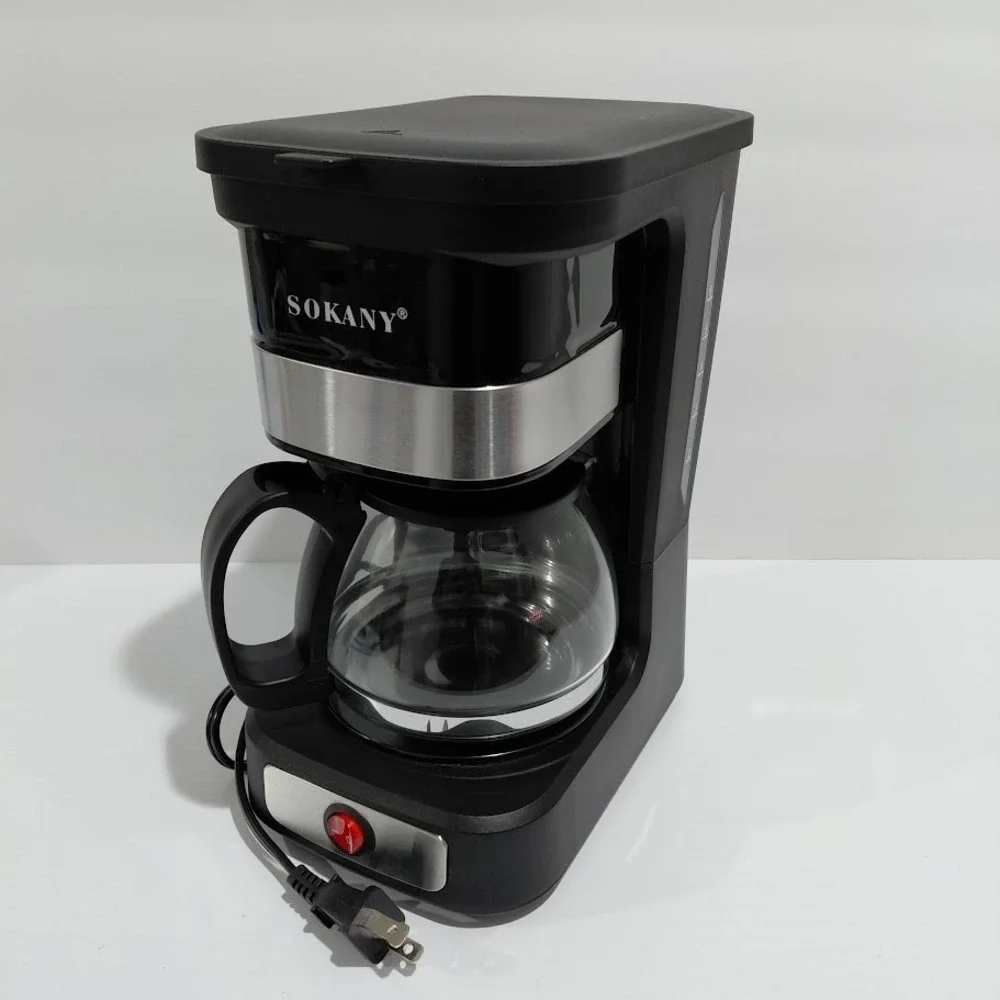 Sokany  Black And Silver 750ml Coffee Maker